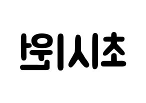 KPOP Super Junior-M(슈퍼주니어-M、スーパージュニア-M) 시원 (チェ・シウォン, シウォン) 応援ボード、うちわ無料型紙、応援グッズ 左右反転