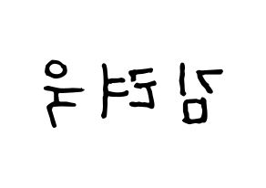 KPOP Super Junior-M(슈퍼주니어-M、スーパージュニア-M) 려욱 (リョウク) k-pop アイドル名前 ファンサボード 型紙 左右反転
