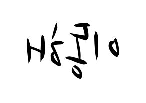 KPOP Super Junior-M(슈퍼주니어-M、スーパージュニア-M) 동해 (ドンヘ) k-pop 応援ボード メッセージ 型紙 左右反転