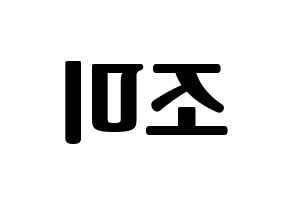 KPOP Super Junior-M(슈퍼주니어-M、スーパージュニア-M) 조미 (チョウミ) コンサート用　応援ボード・うちわ　韓国語/ハングル文字型紙 左右反転