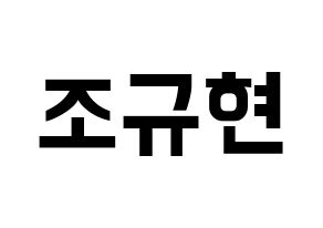 KPOP Super Junior(슈퍼주니어、スーパージュニア) 규현 (キュヒョン) k-pop アイドル名前 ファンサボード 型紙 通常