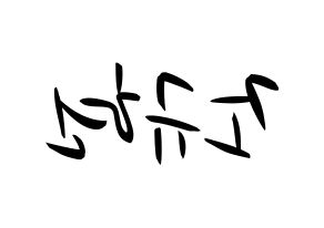 KPOP Super Junior(슈퍼주니어、スーパージュニア) 규현 (キュヒョン) k-pop 応援ボード メッセージ 型紙 左右反転