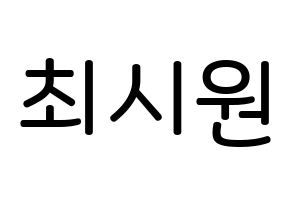 KPOP Super Junior(슈퍼주니어、スーパージュニア) 시원 (チェ・シウォン, シウォン) 無料サイン会用、イベント会用応援ボード型紙 通常