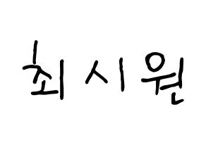 KPOP Super Junior(슈퍼주니어、スーパージュニア) 시원 (シウォン) k-pop 応援ボード メッセージ 型紙 通常