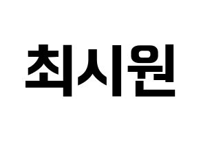KPOP Super Junior(슈퍼주니어、スーパージュニア) 시원 (シウォン) k-pop アイドル名前 ファンサボード 型紙 通常