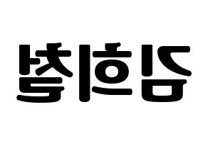KPOP Super Junior(슈퍼주니어、スーパージュニア) 희철 (ヒチョル) コンサート用　応援ボード・うちわ　韓国語/ハングル文字型紙 左右反転