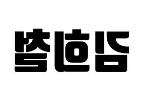 KPOP Super Junior(슈퍼주니어、スーパージュニア) 희철 (ヒチョル) コンサート用　応援ボード・うちわ　韓国語/ハングル文字型紙 左右反転