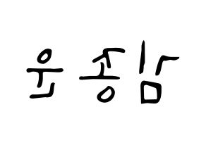KPOP Super Junior(슈퍼주니어、スーパージュニア) 예성 (イェソン) 応援ボード ハングル 型紙  左右反転