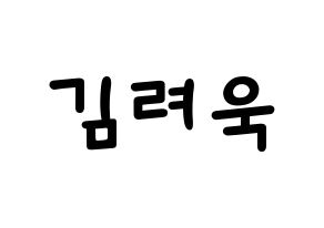 KPOP Super Junior(슈퍼주니어、スーパージュニア) 려욱 (リョウク) 名前 応援ボード 作り方 通常
