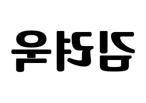 KPOP Super Junior(슈퍼주니어、スーパージュニア) 려욱 (リョウク) コンサート用　応援ボード・うちわ　韓国語/ハングル文字型紙 左右反転