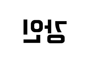 KPOP Super Junior(슈퍼주니어、スーパージュニア) 강인 (カンイン) k-pop アイドル名前 ファンサボード 型紙 左右反転