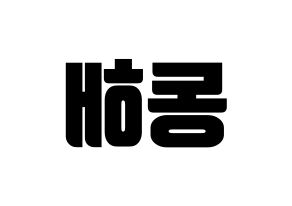 KPOP Super Junior(슈퍼주니어、スーパージュニア) 동해 (ドンヘ) コンサート用　応援ボード・うちわ　韓国語/ハングル文字型紙 左右反転