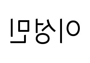 KPOP Super Junior(슈퍼주니어、スーパージュニア) 성민 (ソンミン) コンサート用　応援ボード・うちわ　韓国語/ハングル文字型紙 左右反転