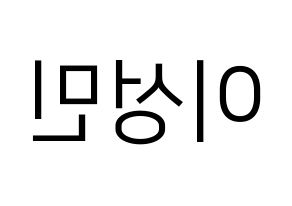 KPOP Super Junior(슈퍼주니어、スーパージュニア) 성민 (ソンミン) プリント用応援ボード型紙、うちわ型紙　韓国語/ハングル文字型紙 左右反転