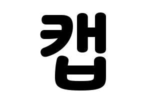 KPOP TEEN TOP(틴탑、ティーントップ) 캡 (キャップ) 応援ボード・うちわ　韓国語/ハングル文字型紙 通常