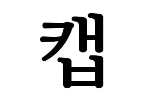 KPOP TEEN TOP(틴탑、ティーントップ) 캡 (キャップ) プリント用応援ボード型紙、うちわ型紙　韓国語/ハングル文字型紙 通常
