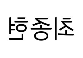 KPOP TEEN TOP(틴탑、ティーントップ) 창조 (チャンジョ) コンサート用　応援ボード・うちわ　韓国語/ハングル文字型紙 左右反転