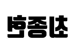 KPOP TEEN TOP(틴탑、ティーントップ) 창조 (チャンジョ) コンサート用　応援ボード・うちわ　韓国語/ハングル文字型紙 左右反転