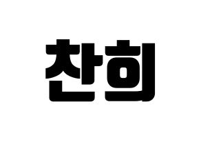 KPOP TEEN TOP(틴탑、ティーントップ) 천지 (チョンジ) コンサート用　応援ボード・うちわ　韓国語/ハングル文字型紙 通常
