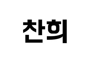 KPOP TEEN TOP(틴탑、ティーントップ) 천지 (チョンジ) k-pop アイドル名前 ファンサボード 型紙 通常