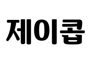 KPOP THE BOYZ(더보이즈、ザ・ボーイズ) 제이콥 (ジェイコブ) コンサート用　応援ボード・うちわ　韓国語/ハングル文字型紙 通常