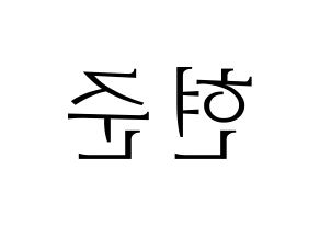 KPOP THE BOYZ(더보이즈、ザ・ボーイズ) 활 (ファル) 応援ボード・うちわ　韓国語/ハングル文字型紙 左右反転