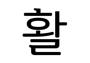 KPOP THE BOYZ(더보이즈、ザ・ボーイズ) 활 (ファル) プリント用応援ボード型紙、うちわ型紙　韓国語/ハングル文字型紙 通常