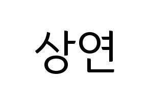 KPOP THE BOYZ(더보이즈、ザ・ボーイズ) 상연 (サンヨン) コンサート用　応援ボード・うちわ　韓国語/ハングル文字型紙 通常