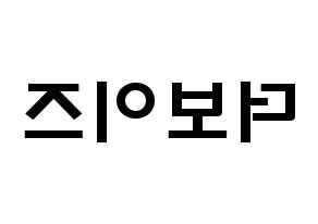 KPOP歌手 THE BOYZ(더보이즈、ザ・ボーイズ) 応援ボード型紙、うちわ型紙　韓国語/ハングル文字 左右反転