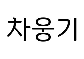 KPOP TOO(티오오、ティーオーオー) 웅기 (ウンギ) プリント用応援ボード型紙、うちわ型紙　韓国語/ハングル文字型紙 通常
