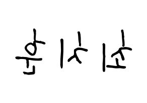 KPOP TOO(티오오、ティーオーオー) 치훈 (チフン) k-pop 応援ボード メッセージ 型紙 左右反転
