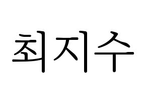 KPOP TOO(티오오、ティーオーオー) 지수 (ジス) 応援ボード・うちわ　韓国語/ハングル文字型紙 通常