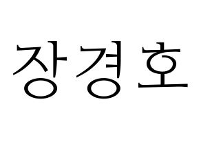 KPOP TOO(티오오、ティーオーオー) 경호 (ギョンホ) 応援ボード・うちわ　韓国語/ハングル文字型紙 通常