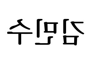 KPOP TOO(티오오、ティーオーオー) 민수 (ミンス) プリント用応援ボード型紙、うちわ型紙　韓国語/ハングル文字型紙 左右反転