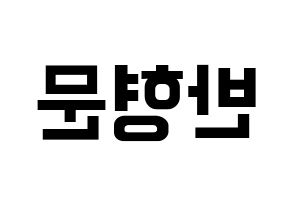 KPOP TRITOPS(트리탑스、トゥリトップス) 반형문 (ヒョンムン) k-pop アイドル名前 ファンサボード 型紙 左右反転