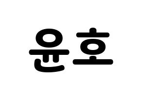 KPOP TVXQ(동방신기、東方神起) 유노윤호 (ユンホ) 応援ボード・うちわ　韓国語/ハングル文字型紙 通常