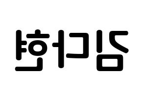 KPOP Twice(트와이스、トゥワイス) 다현 (キム・ダヒョン, ダヒョン) k-pop アイドル名前　ボード 言葉 左右反転