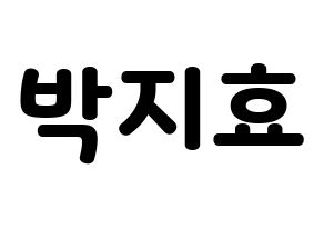 KPOP Twice(트와이스、トゥワイス) 지효 (ジヒョ) 応援ボード・うちわ　韓国語/ハングル文字型紙 通常