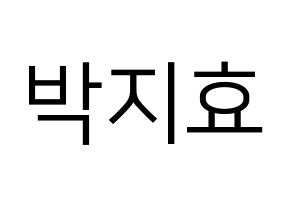 KPOP Twice(트와이스、トゥワイス) 지효 (ジヒョ) プリント用応援ボード型紙、うちわ型紙　韓国語/ハングル文字型紙 通常