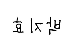KPOP Twice(트와이스、トゥワイス) 지효 (ジヒョ) 名前 応援ボード 作り方 左右反転