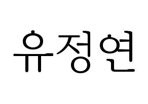 KPOP Twice(트와이스、トゥワイス) 정연 (ジョンヨン) 応援ボード・うちわ　韓国語/ハングル文字型紙 通常