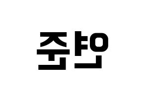 KPOP TXT(투모로우바이투게더、トゥモローバイトゥゲザー) 연준 (ヨンジュン) k-pop アイドル名前 ファンサボード 型紙 左右反転