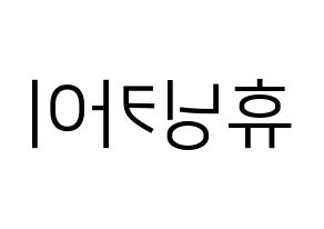 KPOP TXT(투모로우바이투게더、トゥモローバイトゥゲザー) 휴닝카이 (ヒュニンカイ) プリント用応援ボード型紙、うちわ型紙　韓国語/ハングル文字型紙 左右反転