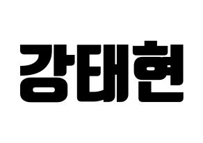 KPOP TXT(투모로우바이투게더、トゥモローバイトゥゲザー) 태현 (テヒョン) コンサート用　応援ボード・うちわ　韓国語/ハングル文字型紙 通常