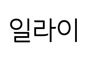 KPOP U-KISS(유키스、ユー・キス) 일라이 (イライ) コンサート用　応援ボード・うちわ　韓国語/ハングル文字型紙 通常