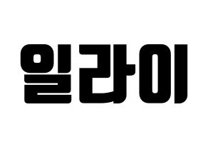 KPOP U-KISS(유키스、ユー・キス) 일라이 (イライ) コンサート用　応援ボード・うちわ　韓国語/ハングル文字型紙 通常