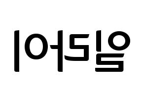 KPOP U-KISS(유키스、ユー・キス) 일라이 (イライ) k-pop アイドル名前 ファンサボード 型紙 左右反転