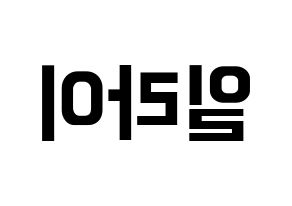 KPOP U-KISS(유키스、ユー・キス) 일라이 (イライ) k-pop アイドル名前 ファンサボード 型紙 左右反転