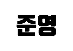 KPOP U-KISS(유키스、ユー・キス) 준 (ジュン) コンサート用　応援ボード・うちわ　韓国語/ハングル文字型紙 通常