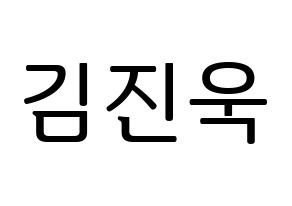 KPOP UP10TION(업텐션、アップテンション) 진후 (ジヌ) プリント用応援ボード型紙、うちわ型紙　韓国語/ハングル文字型紙 通常